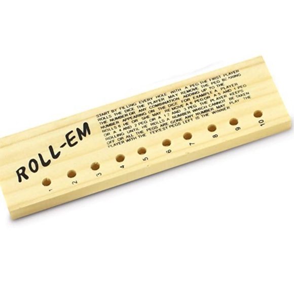 Classic Wood Peg Games 7-in-1 By FineLife NEW - Picture 6 of 8